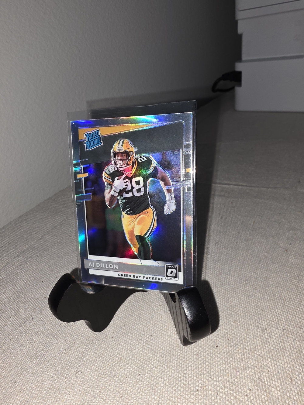 AJ Dillon Green Bay Packers Holo Rookie Card